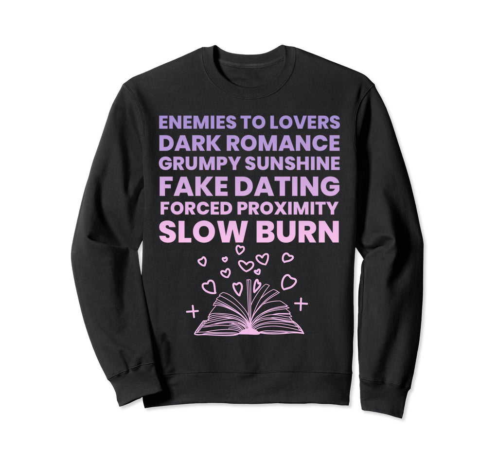 Bibliophile Romance Book Genre Sweatshirt - Trendy Graphic Men Women - T-Shirt, Sweatshirt, Hoodie