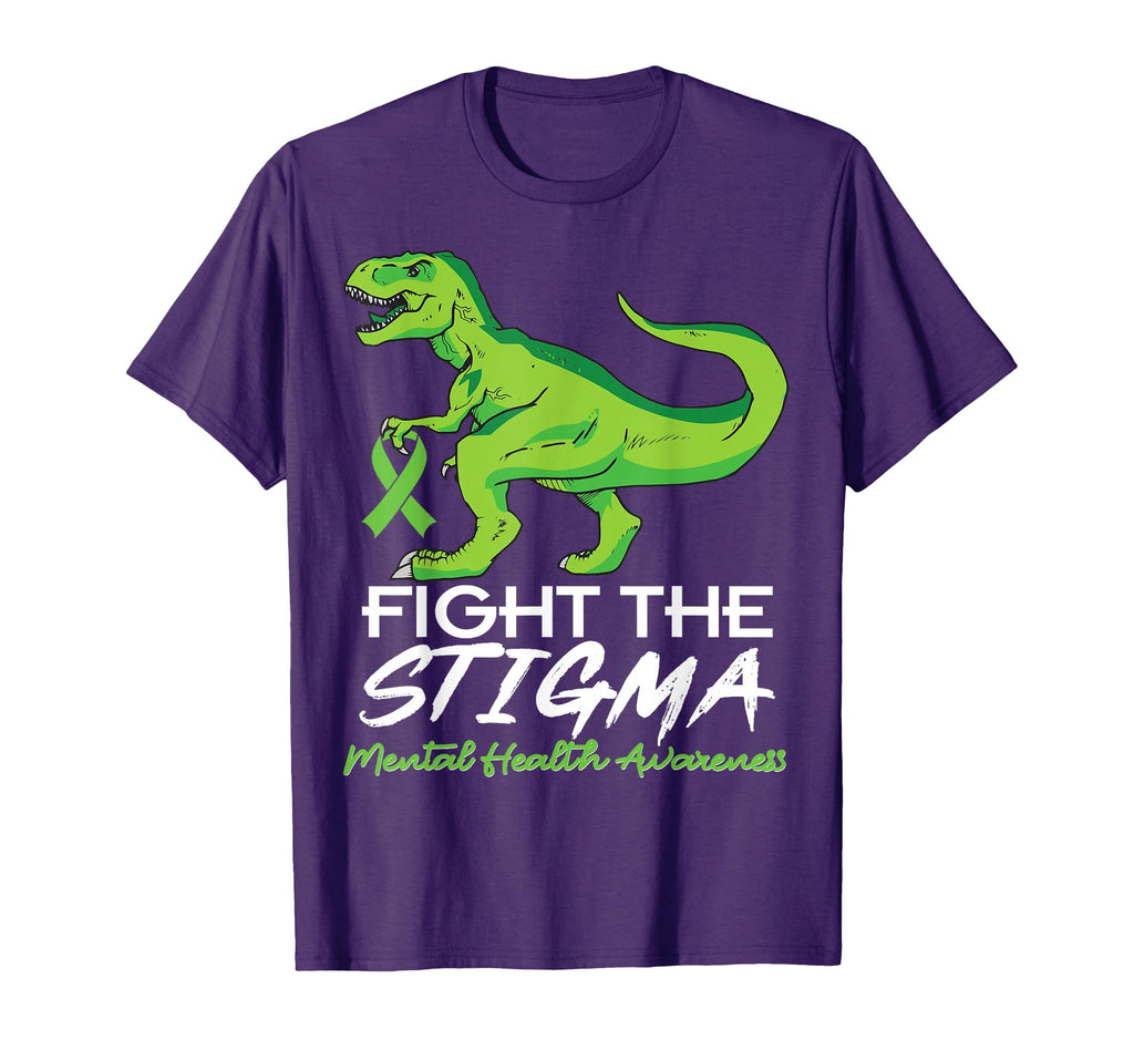 Fight Stigma Mental Health Awareness Lime T-Shirt - Graphic Print Unisex - T-Shirt, Sweatshirt, Hoodie