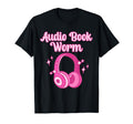 Audio Book Worm Book Lover Pastel T-Shirt - Unique Graphic for Adults - T-Shirt, Sweatshirt, Hoodie