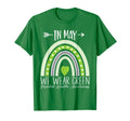 May We Wear Green Mental Health T-Shirt - Custom Art Print Men Women - T-Shirt, Sweatshirt, Hoodie