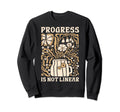 Progress Is Not Linear Sped Sweatshirt - Streetwear Style for Adults - T-Shirt, Sweatshirt, Hoodie