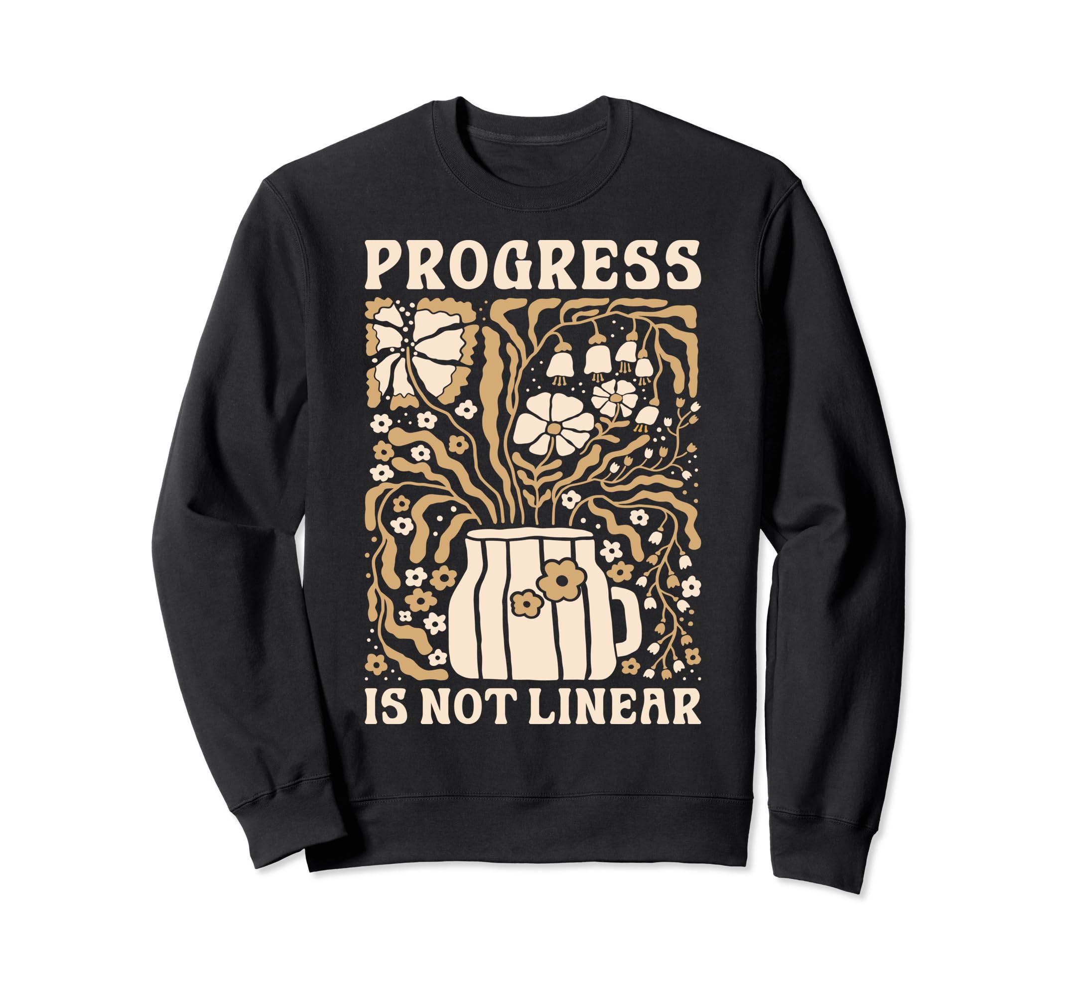 Progress Is Not Linear School Sweatshirt - Minimalist Print Unisex - T-Shirt, Sweatshirt, Hoodie