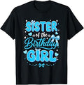Sister of The Birthday Girl Family Coquette Bow Blue Cute T-Shirt Unisex T-shirt, Sweatshirt, Hoodie, Long Sleeve Tee - T-Shirt, Sweatshirt, Hoodie