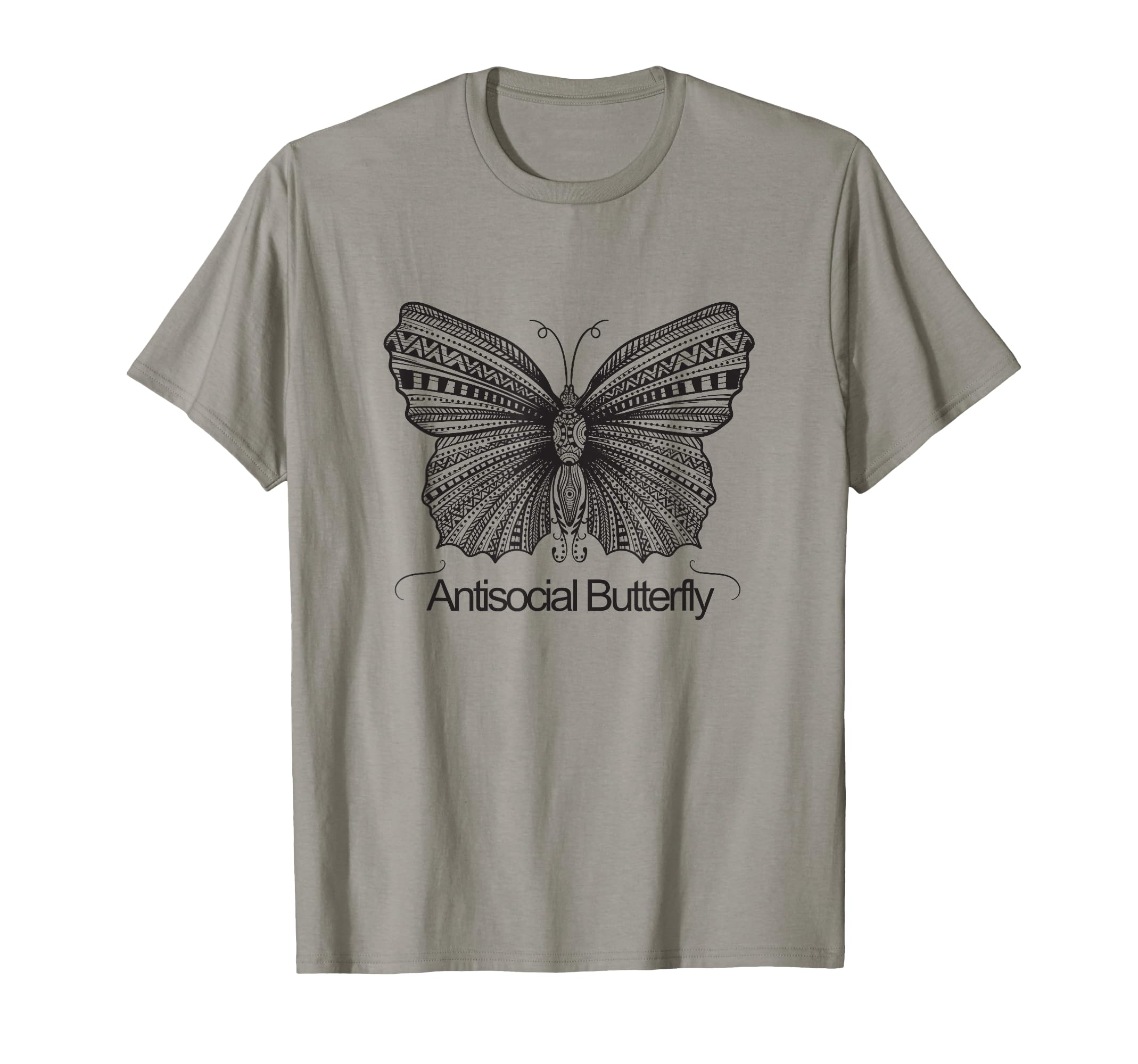 Antisocial Butterfly Funny Black And White T-Shirt - Trendy Graphic Unisex - T-Shirt, Sweatshirt, Hoodie