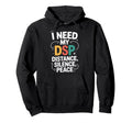 Distance Silence Peace Introvert Hoodie - Graphic Print for Adults - T-Shirt, Sweatshirt, Hoodie