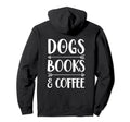 Funny Dogs Books And Coffee Arrows Hoodie - Aesthetic Graphic for Adults - T-Shirt, Sweatshirt, Hoodie