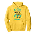 Coffee Started Jesus Keeps Me Hoodie - Casual Everyday Wear for Adults - T-Shirt, Sweatshirt, Hoodie