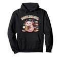 Booksolotl Axolotl Reading Book Lover Hoodie - Novelty Apparel Men Women - T-Shirt, Sweatshirt, Hoodie
