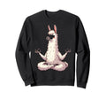 Meditation Llama Yoga Pose Sweatshirt - Fun Novelty Design for Adults - T-Shirt, Sweatshirt, Hoodie
