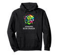 Bookworm Books Dragon Funny Reading Hoodie - Streetwear Style for Adults - T-Shirt, Sweatshirt, Hoodie