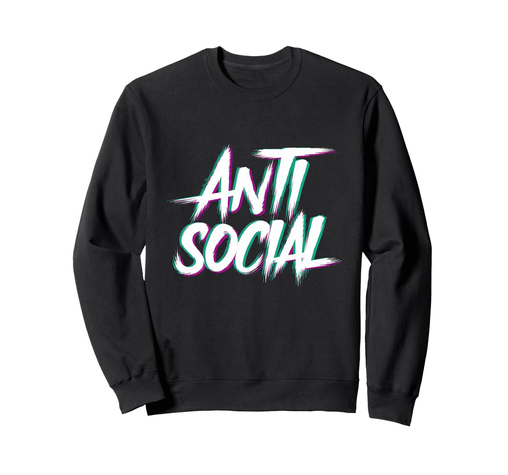 Anti Social Introvert I Hate Sweatshirt - Minimalist Print for Adults - T-Shirt, Sweatshirt, Hoodie