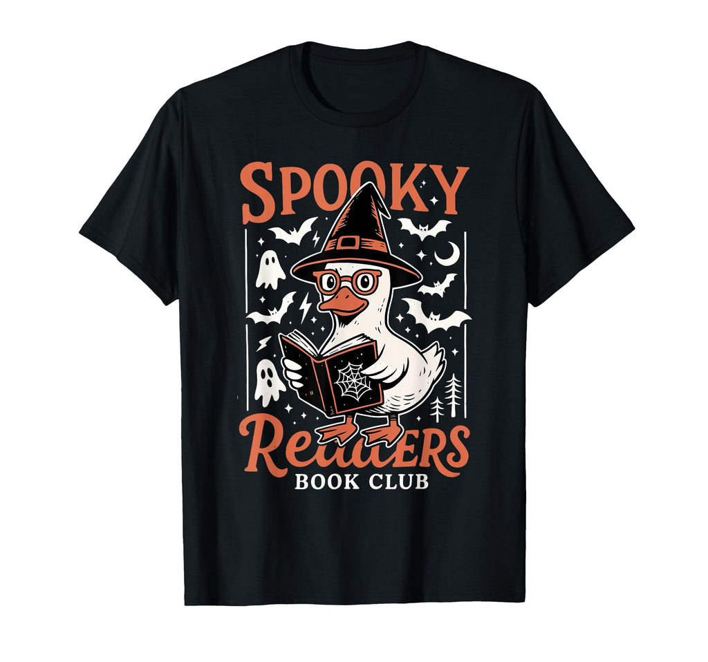 Spooky Readers Book Club Goose T-Shirt - Custom Art Print for Adults - T-Shirt, Sweatshirt, Hoodie