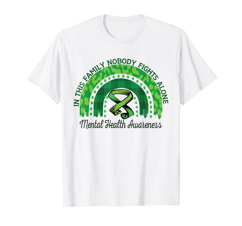 This Family Nobody Fights Alone Mental T-Shirt - Custom Art Print Unisex - T-Shirt, Sweatshirt, Hoodie