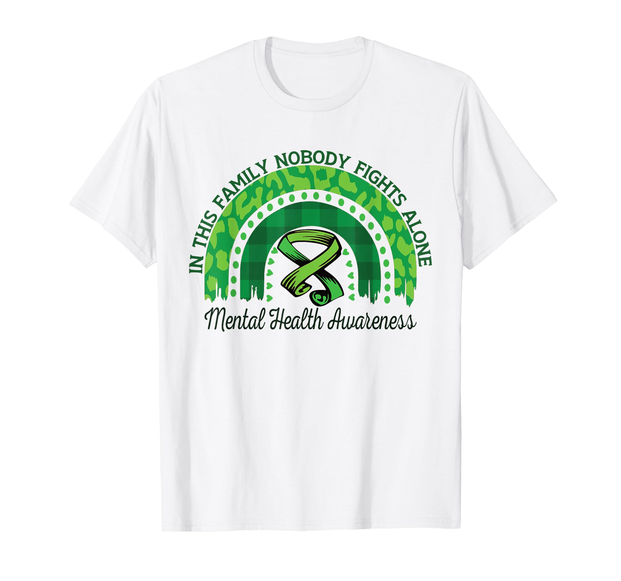This Family Nobody Fights Alone Mental T-Shirt - Custom Art Print Unisex - T-Shirt, Sweatshirt, Hoodie