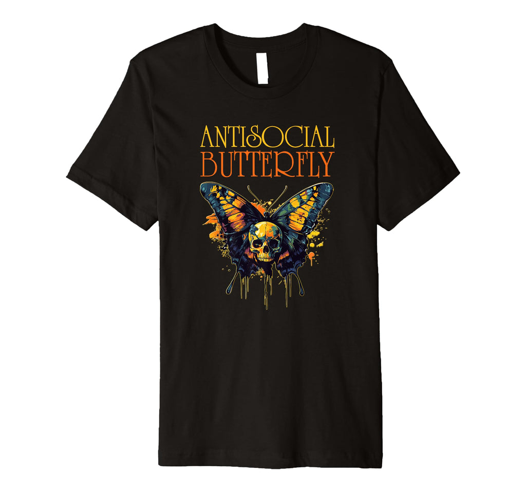 Antisocial Butterfly T-Shirt - Aesthetic Graphic for Adults - T-Shirt, Sweatshirt, Hoodie