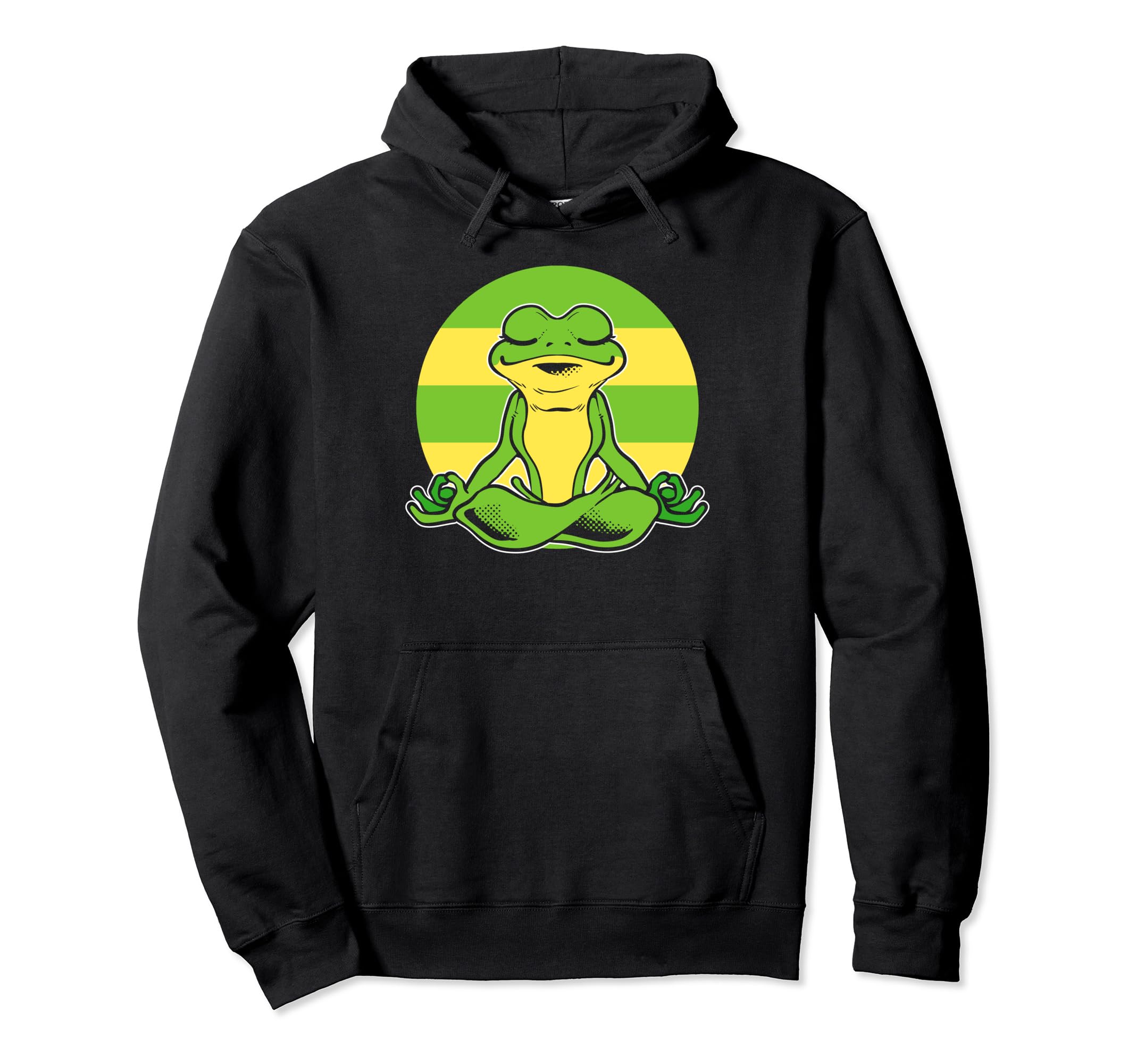 Frog Meditation Mindfulness Coach Hoodie - Graphic Print Unisex - T-Shirt, Sweatshirt, Hoodie