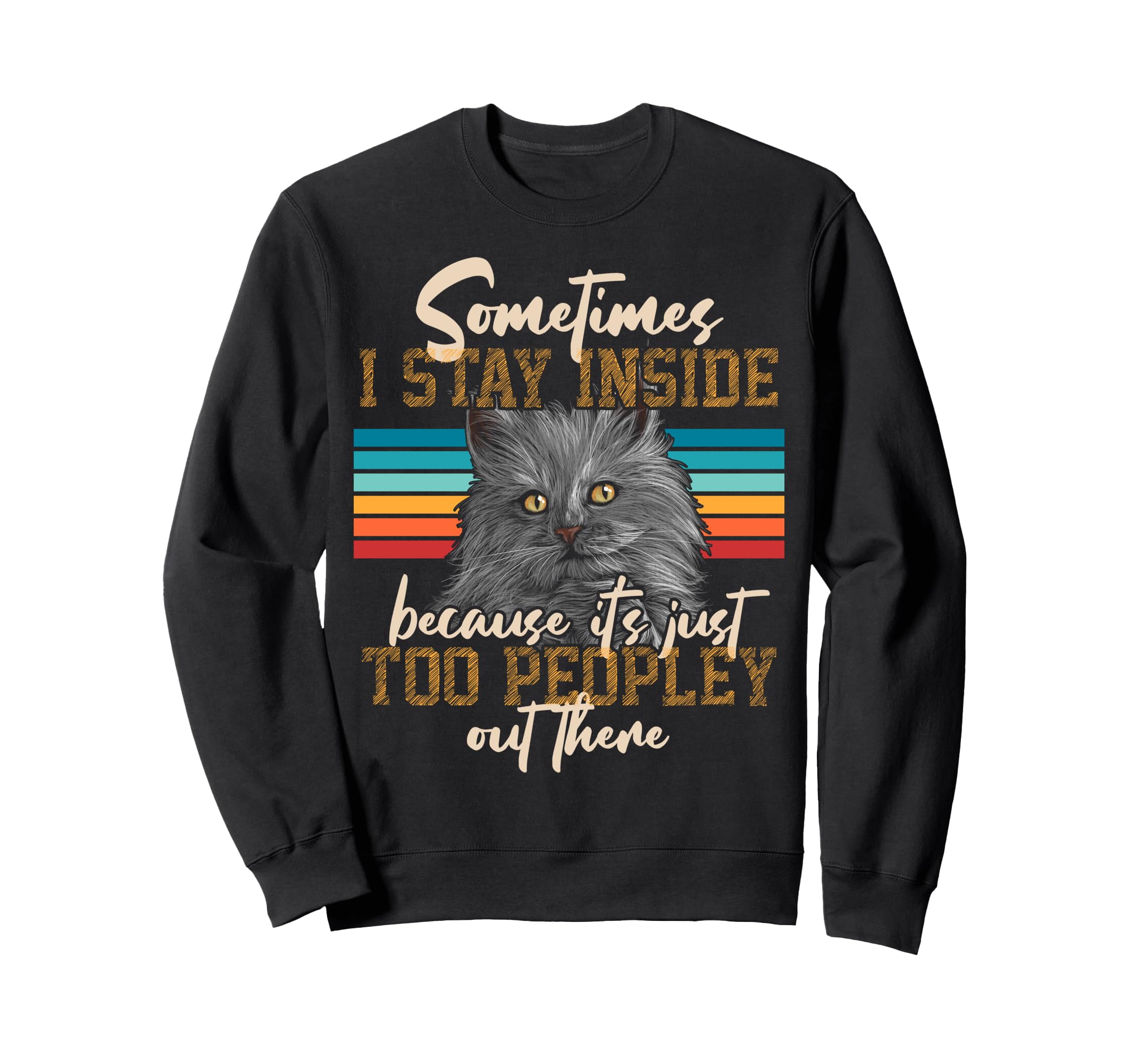 Antisocial Overthinker Introverted Sweatshirt - Custom Art Print Men Women - T-Shirt, Sweatshirt, Hoodie