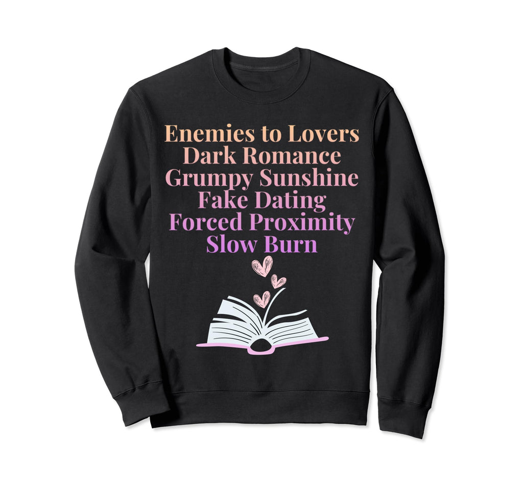 Bibliophile Romance Book Genre Sweatshirt - Custom Art Print Unisex - T-Shirt, Sweatshirt, Hoodie