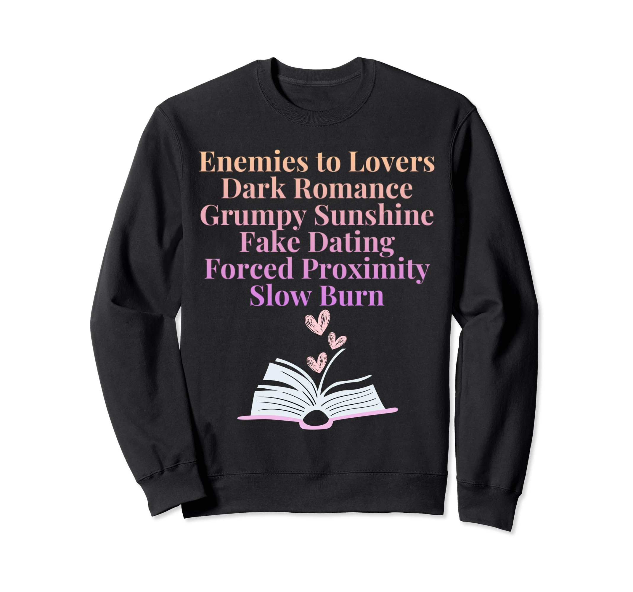 Bibliophile Romance Book Genre Sweatshirt - Custom Art Print Unisex - T-Shirt, Sweatshirt, Hoodie