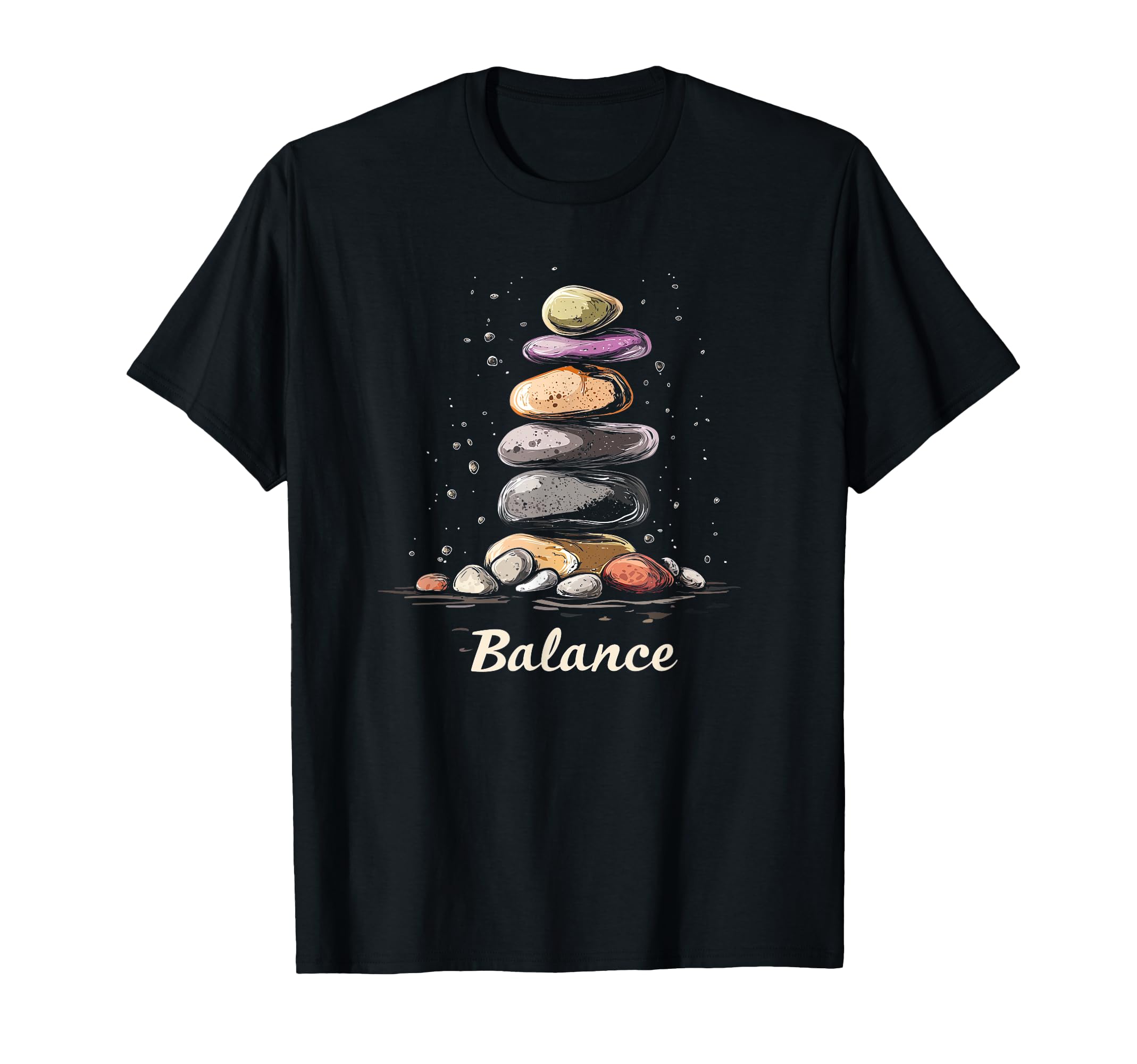 Zen Balancing Stones Art Mindfulness And T-Shirt - Unique Graphic Unisex - T-Shirt, Sweatshirt, Hoodie