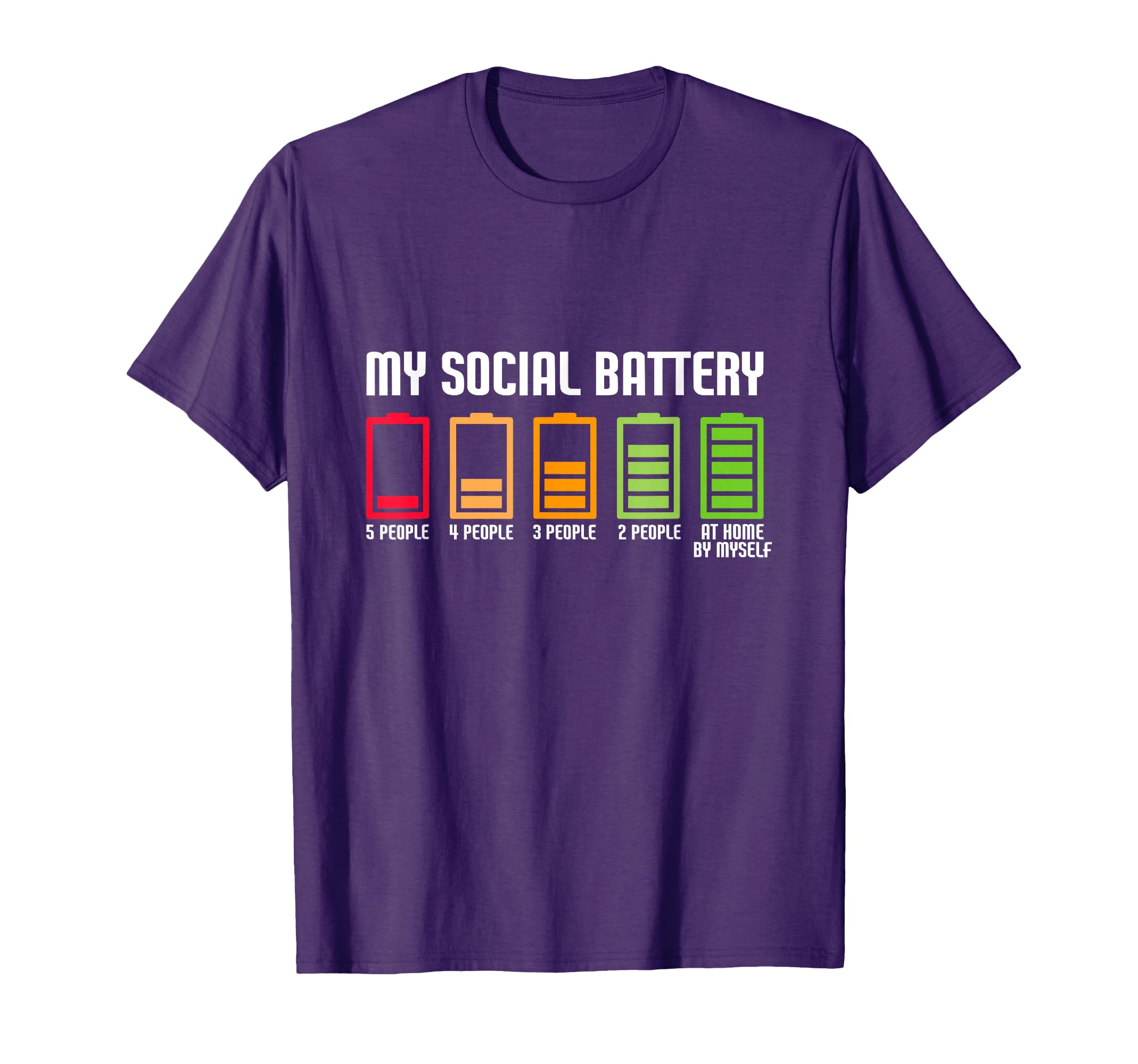 Funny Social Battery Hoodie - Minimalist Print for Adults - T-Shirt, Sweatshirt, Hoodie