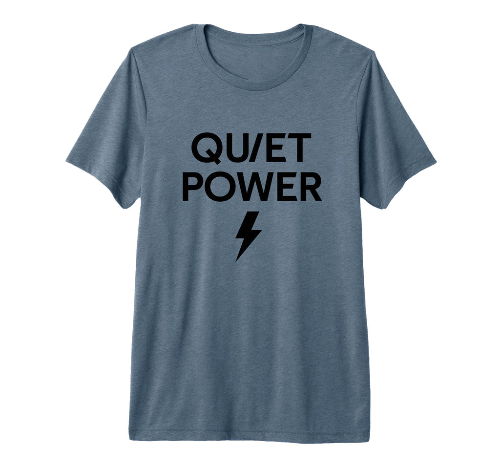 Quiet Power Lightning Minimalist T-Shirt - Minimalist Print Men Women - T-Shirt, Sweatshirt, Hoodie