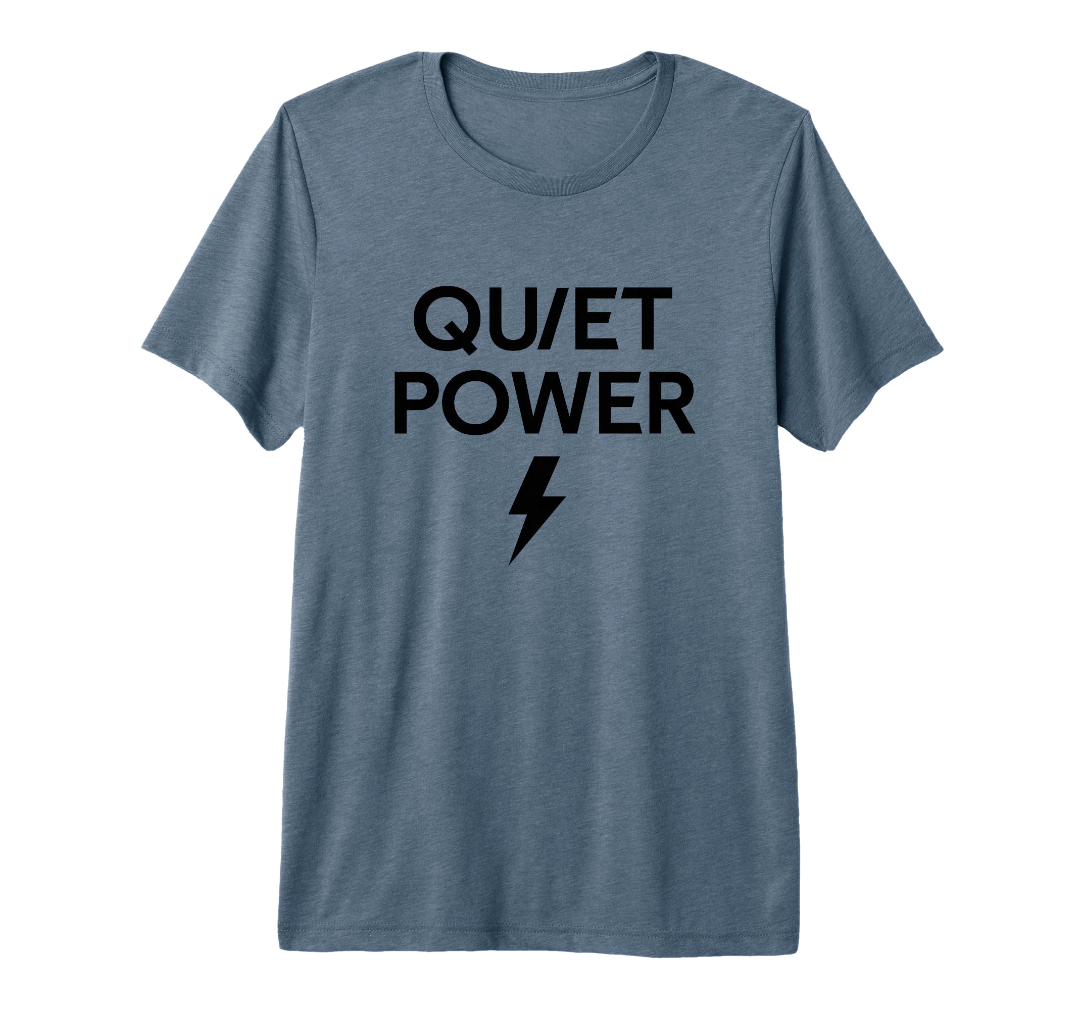 Quiet Power Lightning Minimalist T-Shirt - Minimalist Print Men Women - T-Shirt, Sweatshirt, Hoodie