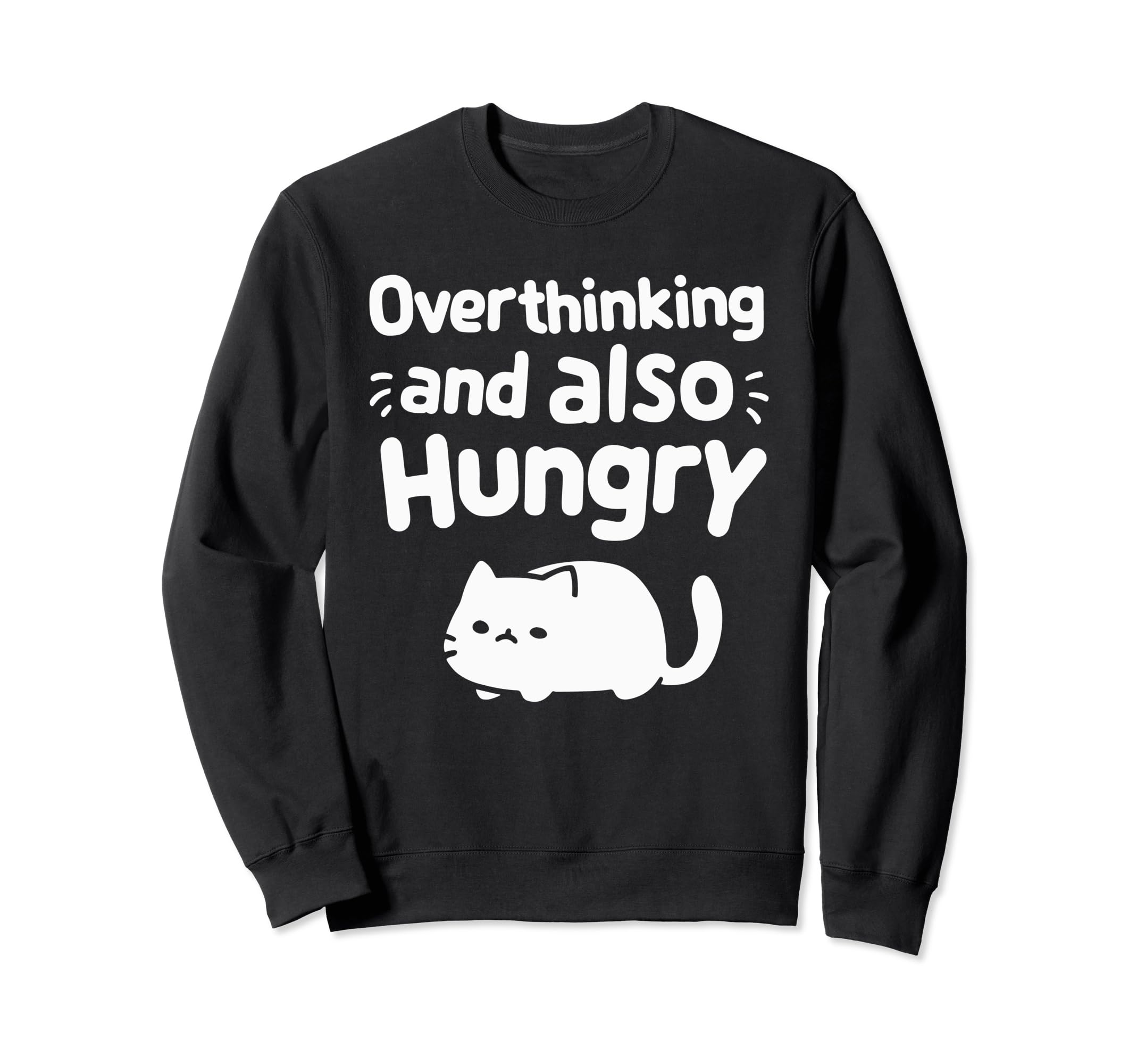 Hungry Overthinker Food Anxiety Emotional Hoodie - Custom Art Print Unisex - T-Shirt, Sweatshirt, Hoodie