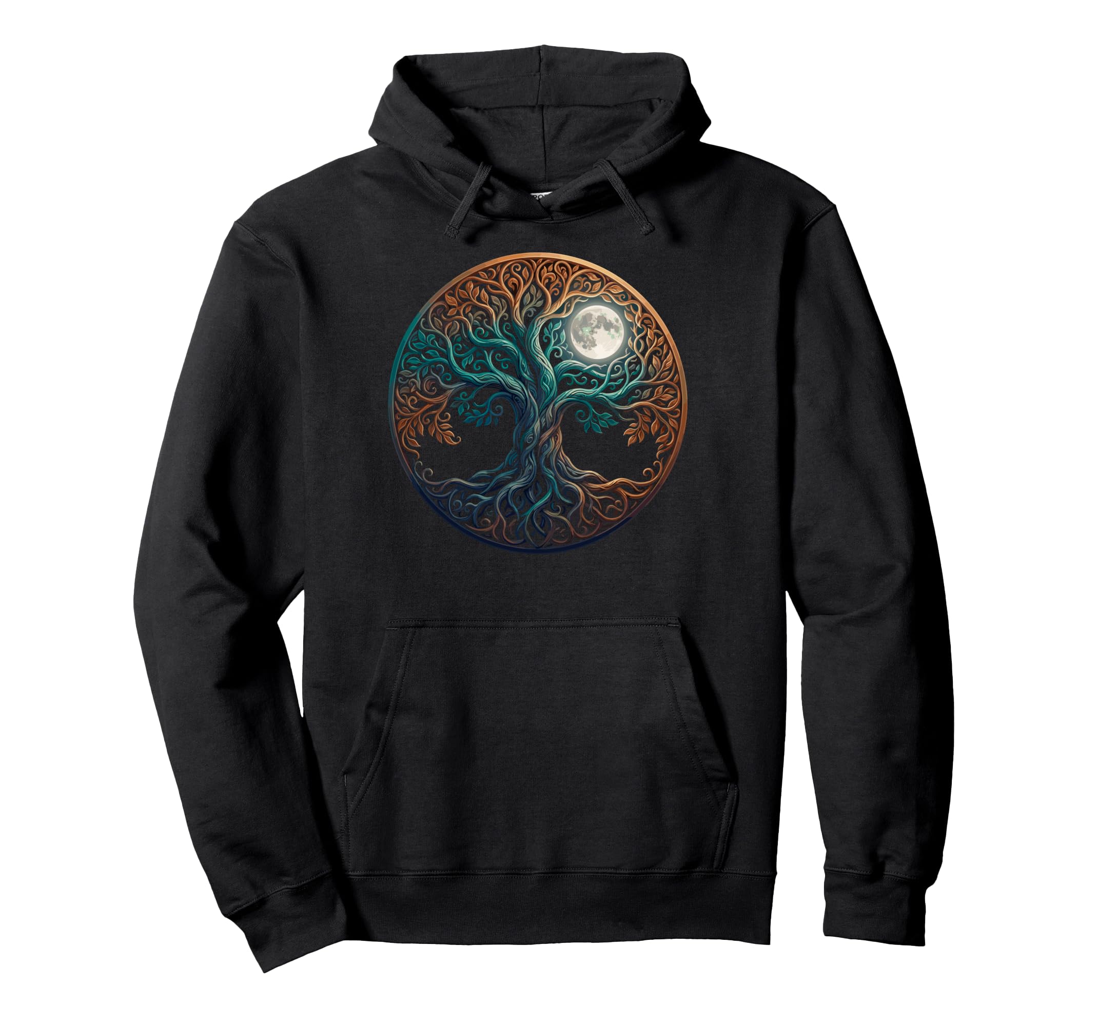 Sacred Yoga Tree Meditation Om Hoodie - Casual Everyday Wear Men Women - T-Shirt, Sweatshirt, Hoodie