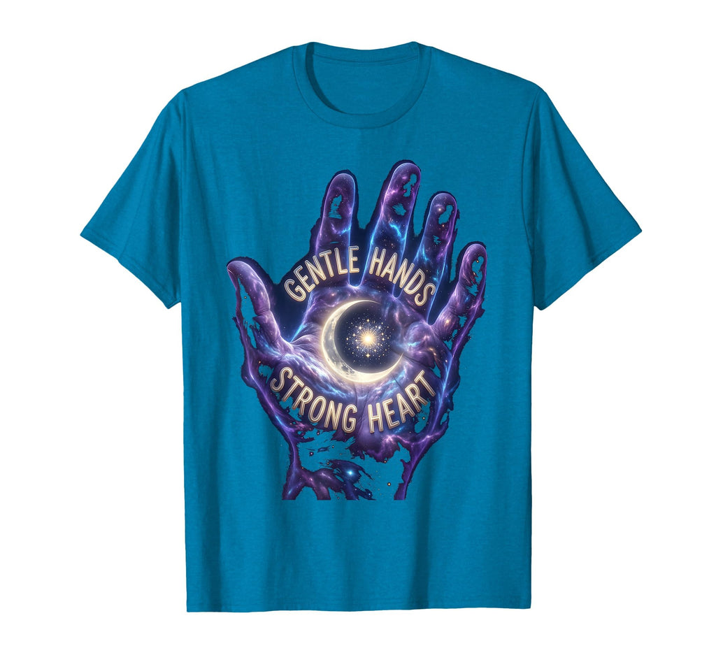 Gentle Hands Strong Heart Hospice T-Shirt - Custom Art Print Men Women - T-Shirt, Sweatshirt, Hoodie