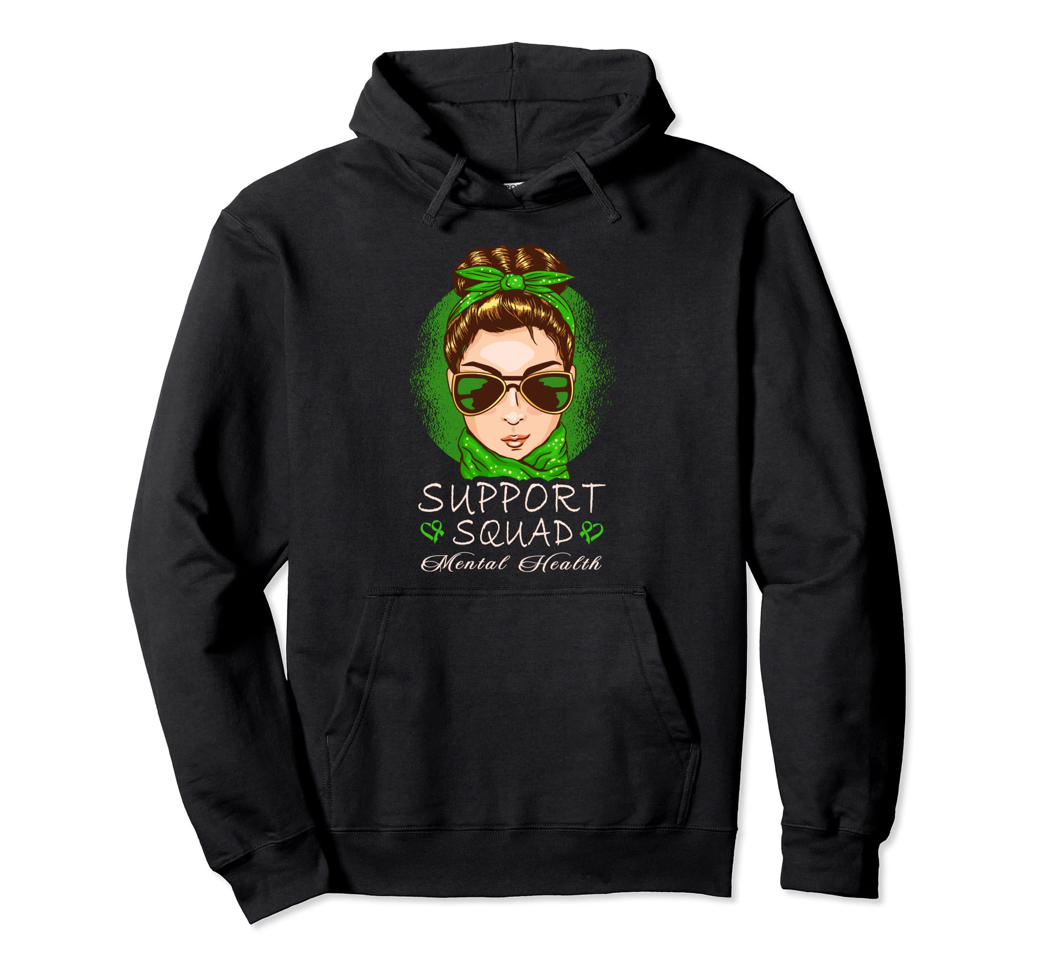 Sunglasses Bandana Green Wear Aesthetics Hoodie - Unique Graphic Men Women - T-Shirt, Sweatshirt, Hoodie