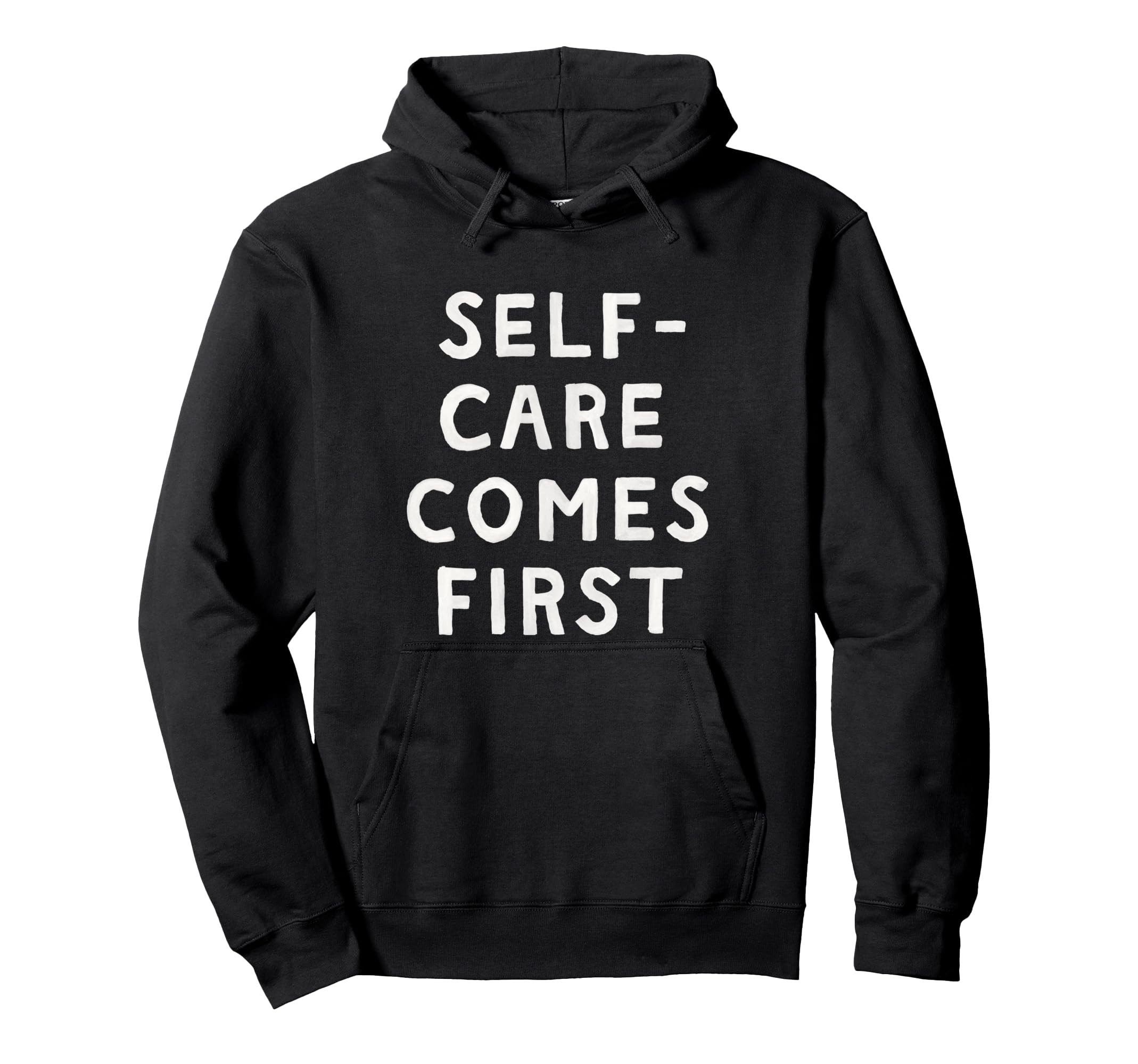 Threadless Me And Moon Self Care Comes Hoodie - Trendy Graphic Men Women - T-Shirt, Sweatshirt, Hoodie