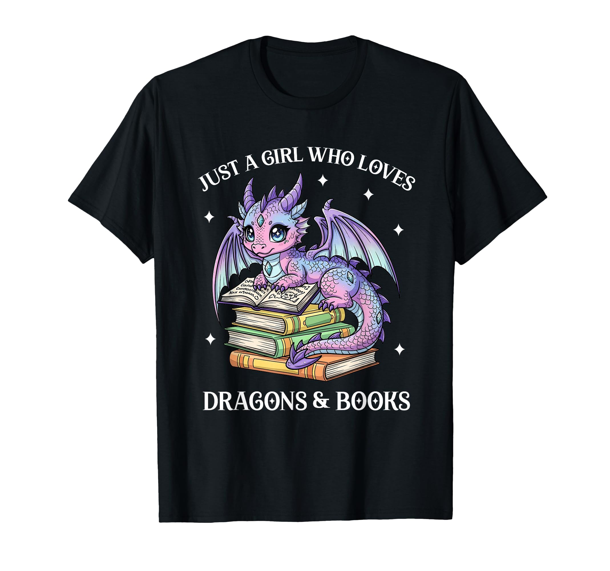 Just Who Loves Dragons And Books T-Shirt - Novelty Apparel for Adults - T-Shirt, Sweatshirt, Hoodie