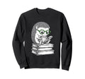 Hedgehog Book Nerd Funny Sweatshirt - Casual Everyday Wear for Adults - T-Shirt, Sweatshirt, Hoodie