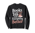 Tea And Literature Cozy Reading Sweatshirt - Custom Art Print for Adults - T-Shirt, Sweatshirt, Hoodie