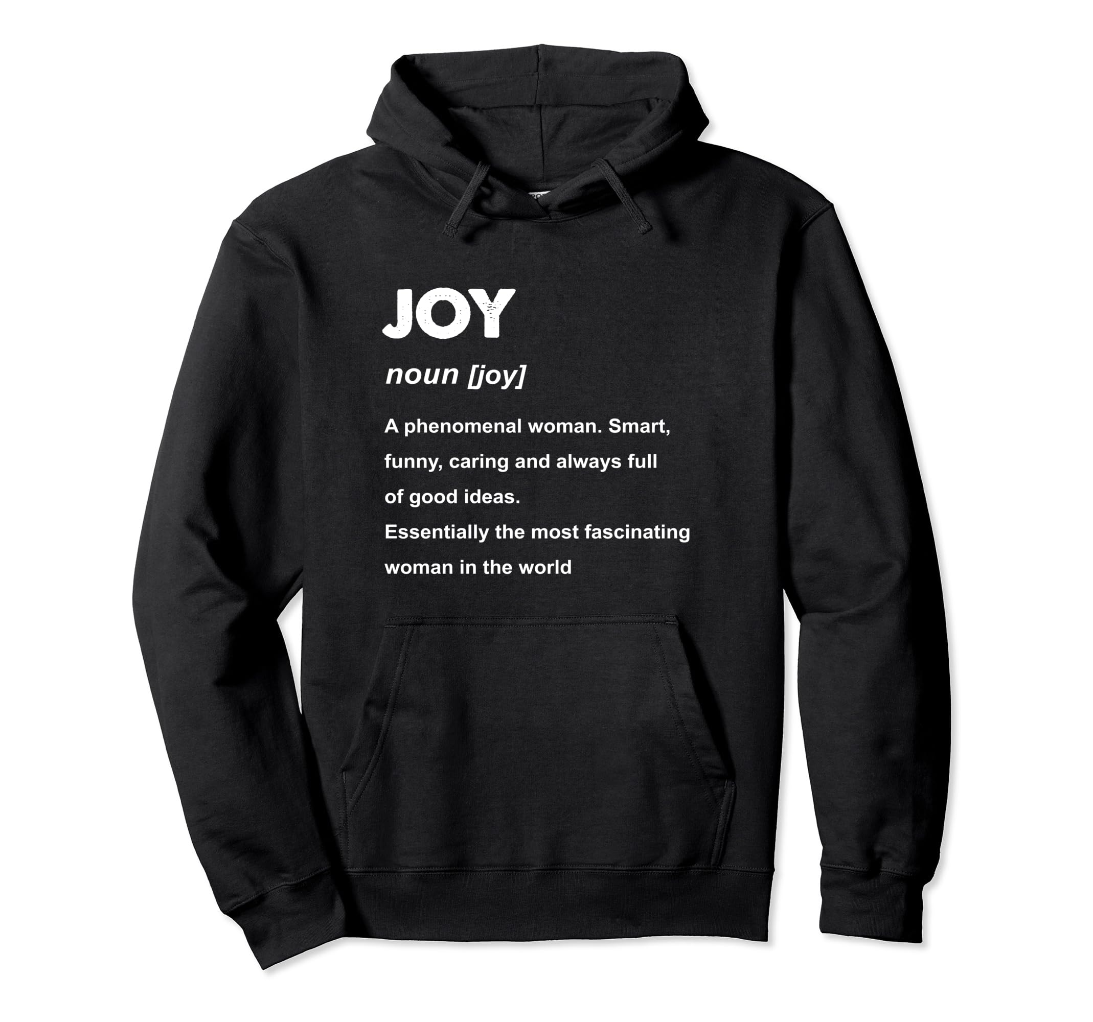Joy Name Hoodie - Minimalist Print for Adults - T-Shirt, Sweatshirt, Hoodie