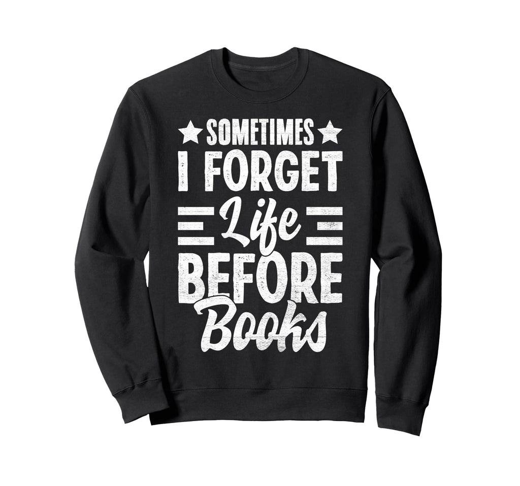 Book Lover Bookworm Storytelling Sweatshirt - Minimalist Print Unisex - T-Shirt, Sweatshirt, Hoodie