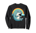 Meditation Dolphin Yoga Pose Sweatshirt - Aesthetic Graphic Men Women - T-Shirt, Sweatshirt, Hoodie