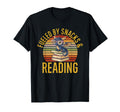 Dragon Books Fueled Snacks And Reading T-Shirt - Custom Art Print Unisex - T-Shirt, Sweatshirt, Hoodie