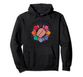 Be Kind To Your Mind Floral Brain Hoodie - Fun Novelty Design Men Women - T-Shirt, Sweatshirt, Hoodie