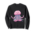 Meditation Jellyfish Yoga Pose Sweatshirt - Streetwear Style Unisex - T-Shirt, Sweatshirt, Hoodie