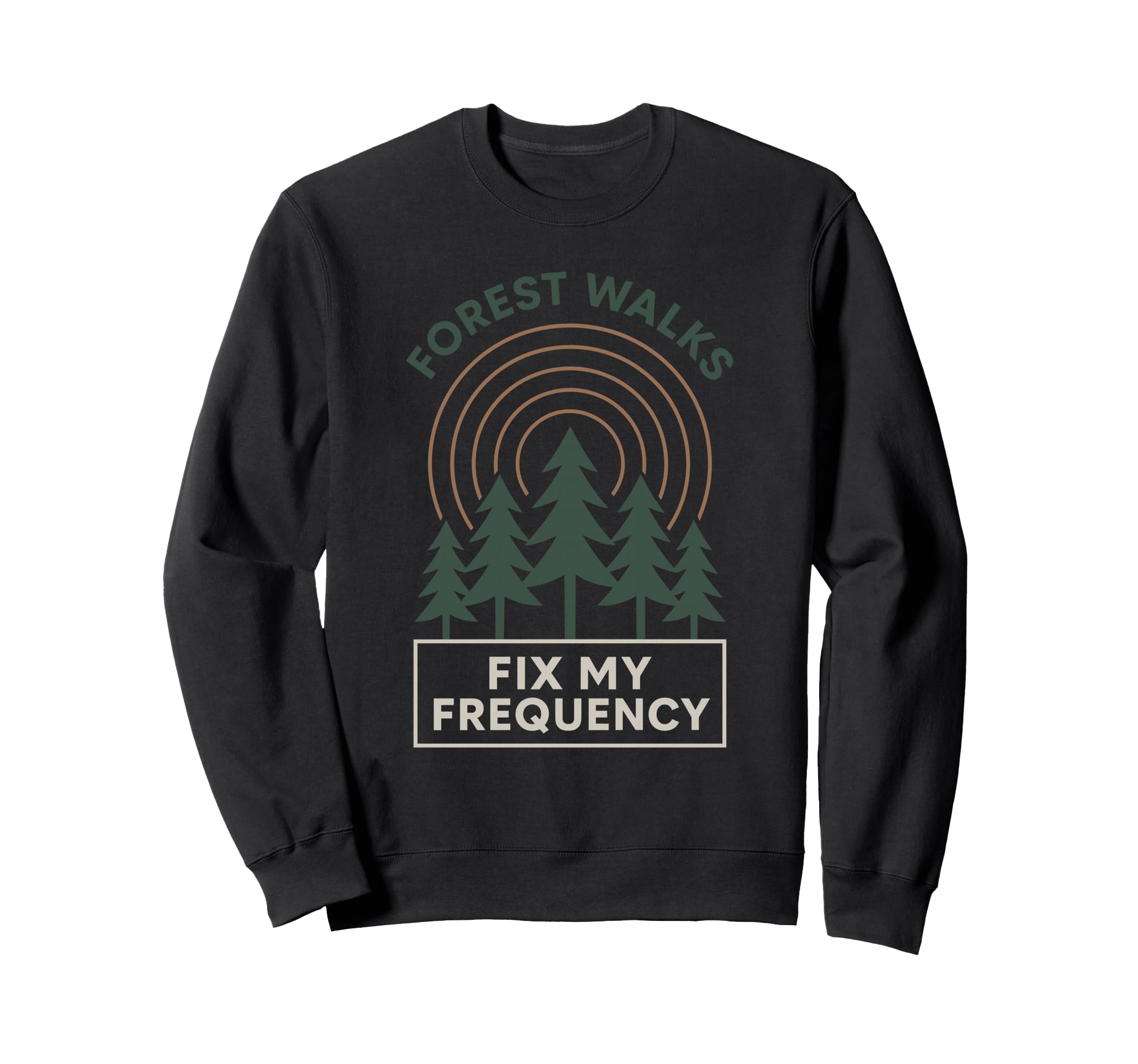 Forest Walk Overthinker Mental Reset Gift Sweatshirt - Graphic Print Unisex - T-Shirt, Sweatshirt, Hoodie