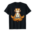 Meditation Tiger Yoga Pose Relaxing T-Shirt - Aesthetic Graphic Unisex - T-Shirt, Sweatshirt, Hoodie
