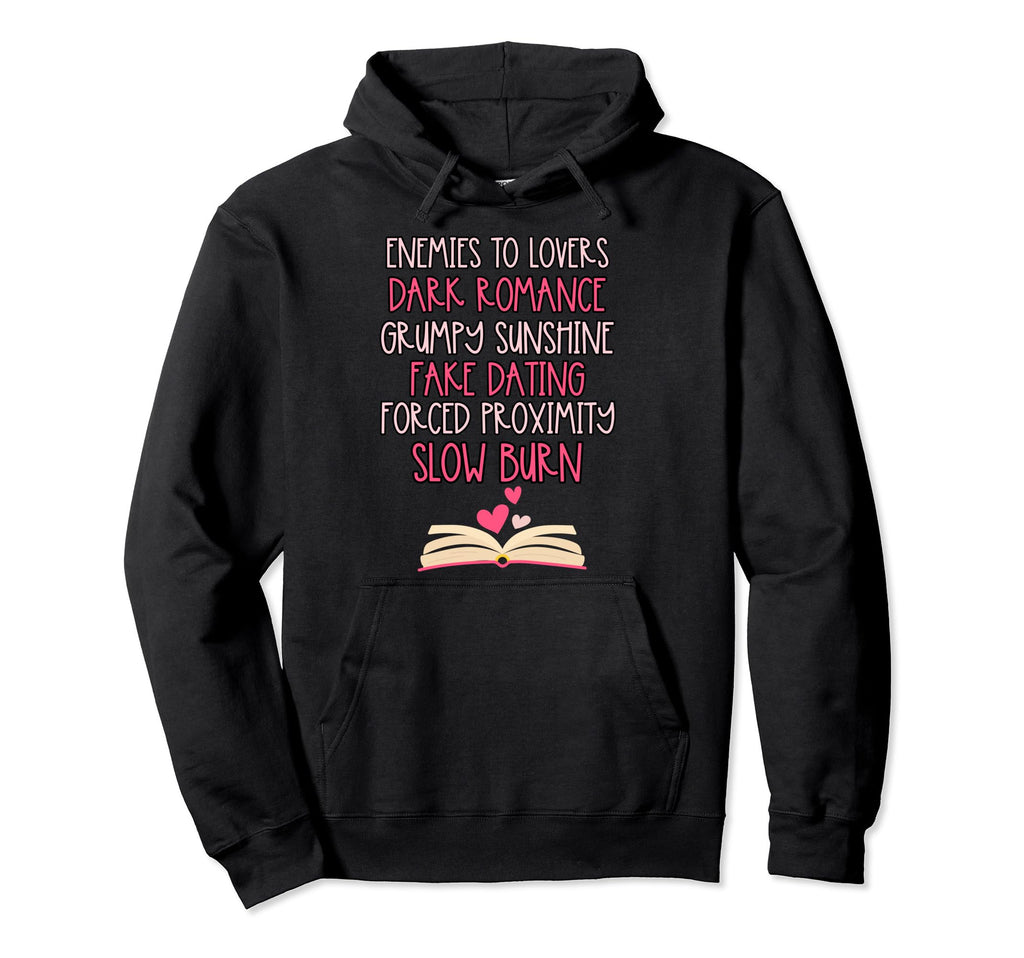 Bibliophile Romance Book Genre Hoodie - Casual Everyday Wear for Adults - T-Shirt, Sweatshirt, Hoodie