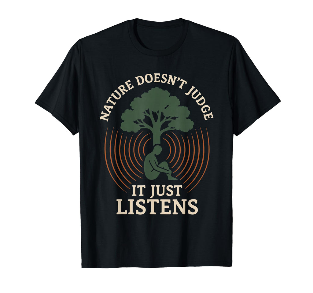 Forest Walk Overthinker Mental Reset Gift T-Shirt - Graphic Print Unisex - T-Shirt, Sweatshirt, Hoodie