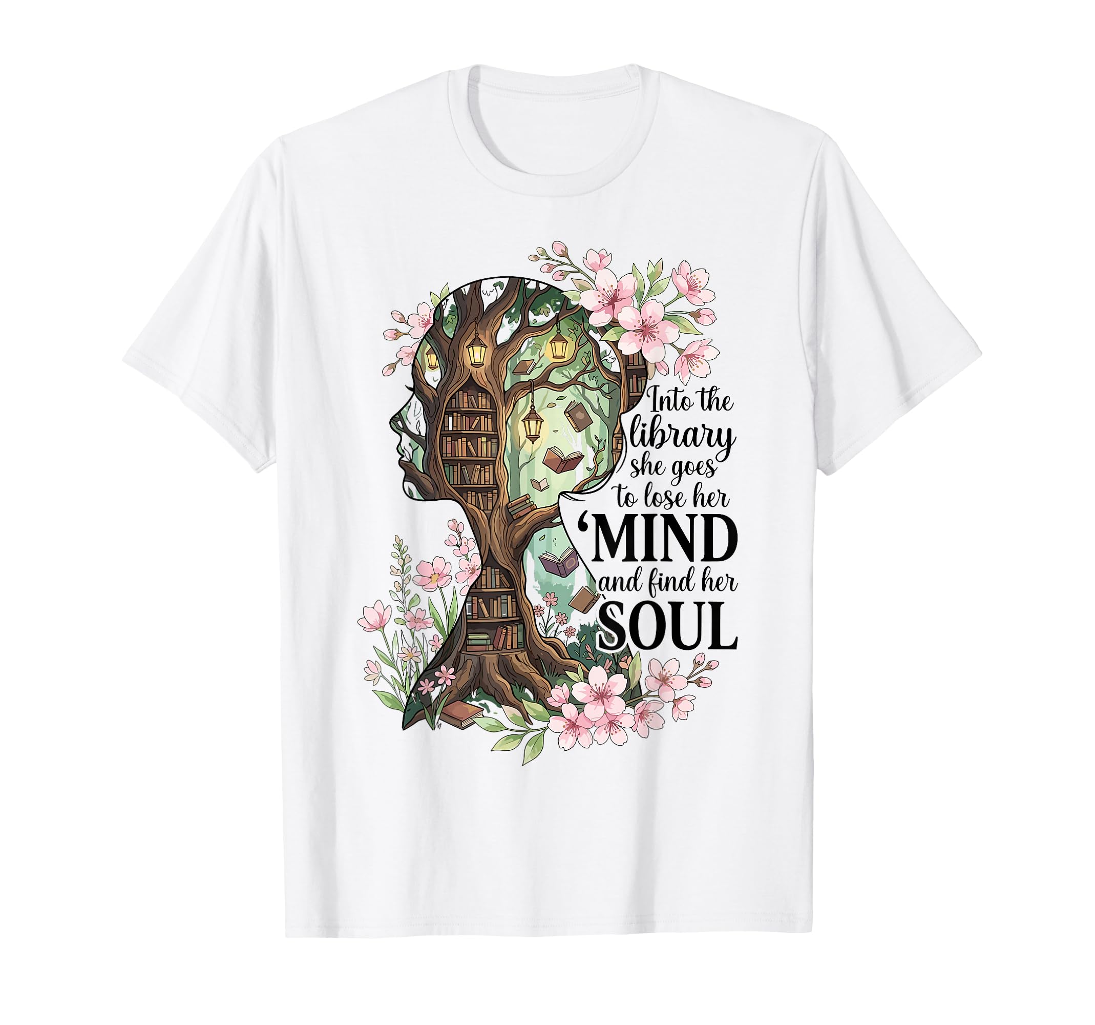 Into Library She Goes To Lose Her Mind T-Shirt - Graphic Print Men Women - T-Shirt, Sweatshirt, Hoodie