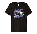 Probably Overstimulated 80S T-Shirt - Casual Everyday Wear for Adults - T-Shirt, Sweatshirt, Hoodie