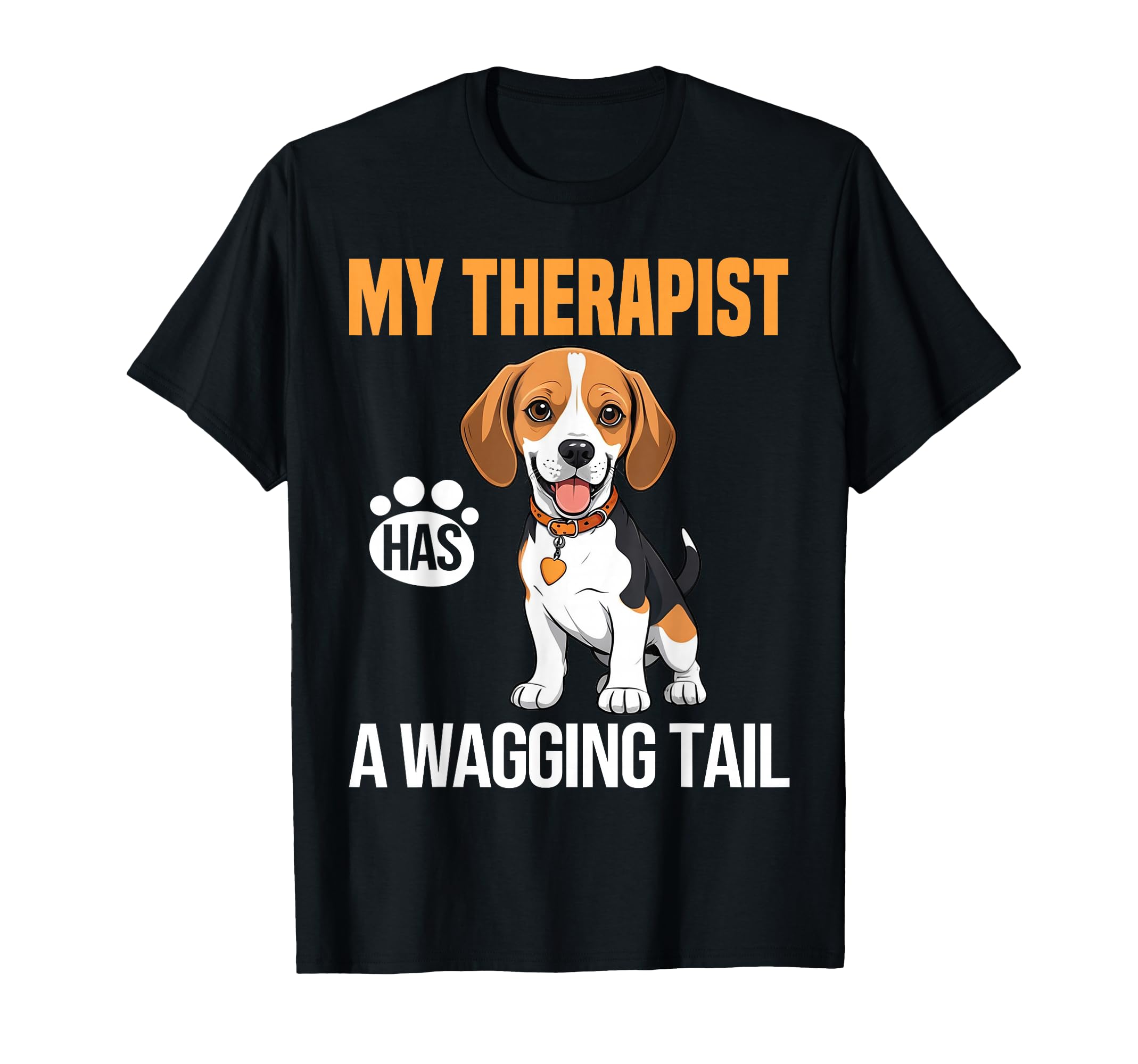 Funny Therapy Service Dog Beagle T-Shirt - Custom Art Print for Adults - T-Shirt, Sweatshirt, Hoodie