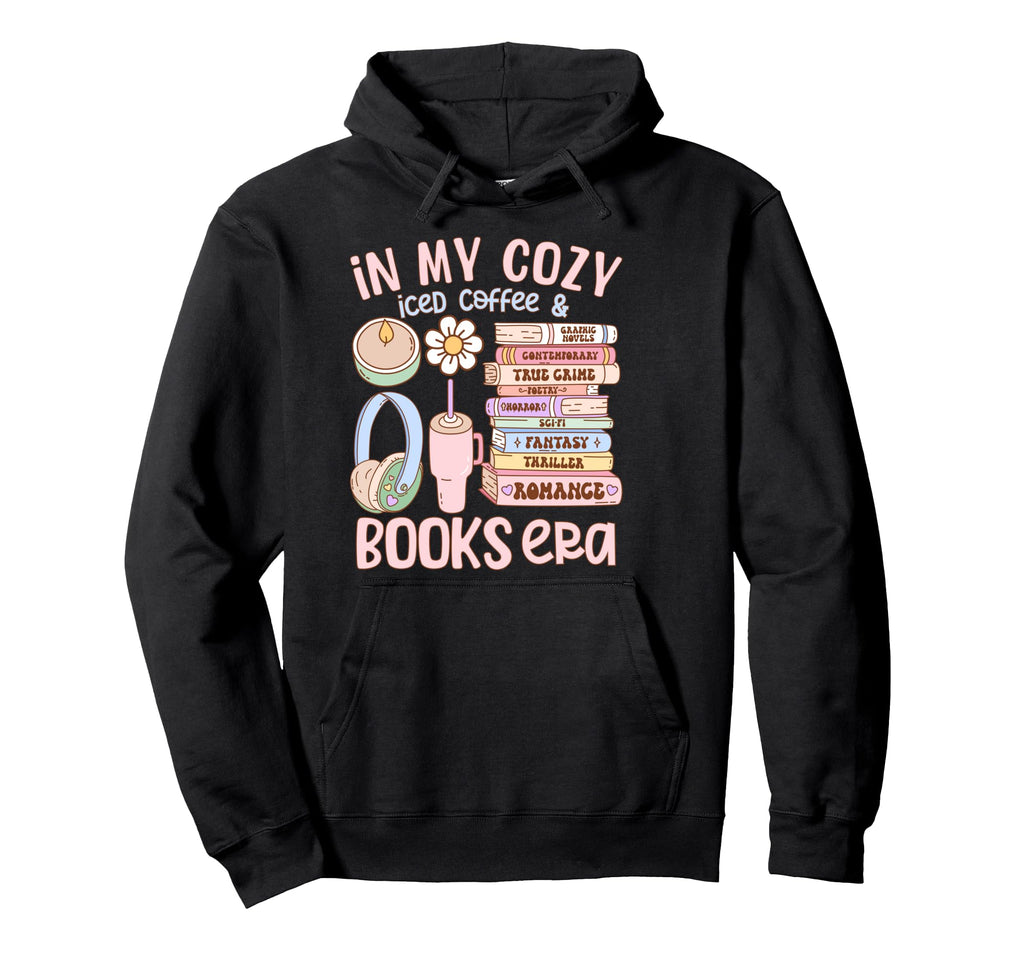 My Iced Coffee And Books Era Bibliophile Hoodie - Trendy Graphic Men Women - T-Shirt, Sweatshirt, Hoodie
