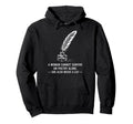 Poetcore Literary Cat And Quill Hoodie - Novelty Apparel for Adults - T-Shirt, Sweatshirt, Hoodie